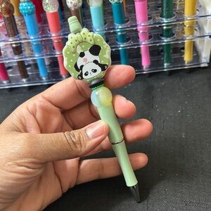 Cute Panda Green Pen